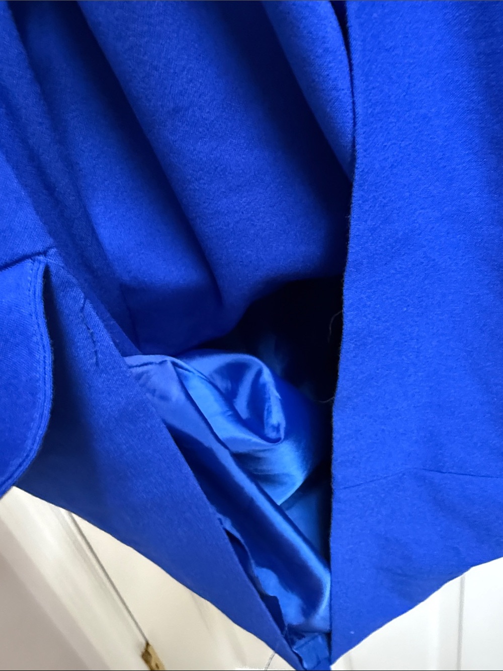Calvin Klein Wear it to Work Dress Cobalt Blue Sheath Dress - Picture 3 of 9
